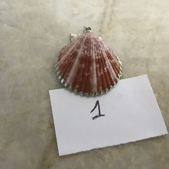 Choice of 2 Seashell Pendant with Electroplated Silver or Gold Edges. - Picture 9 of 12